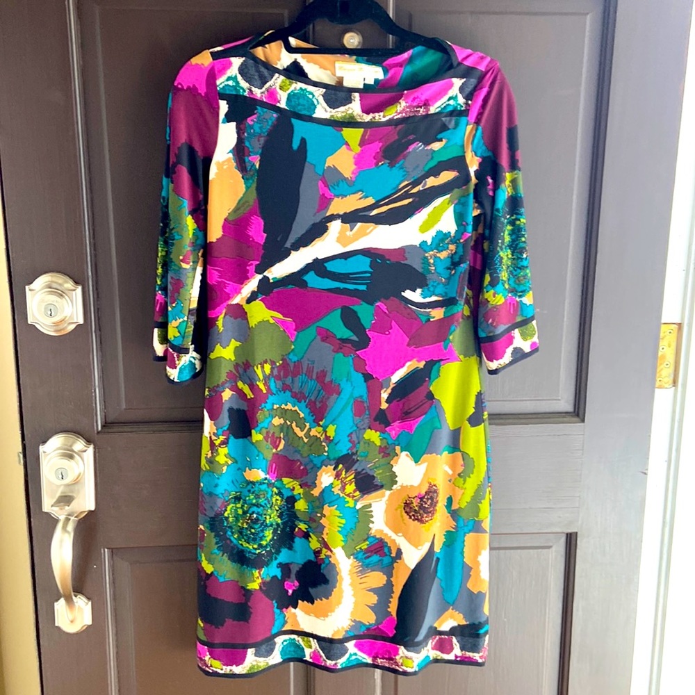 Multi-Color Black/Purple Fashionable Dress
